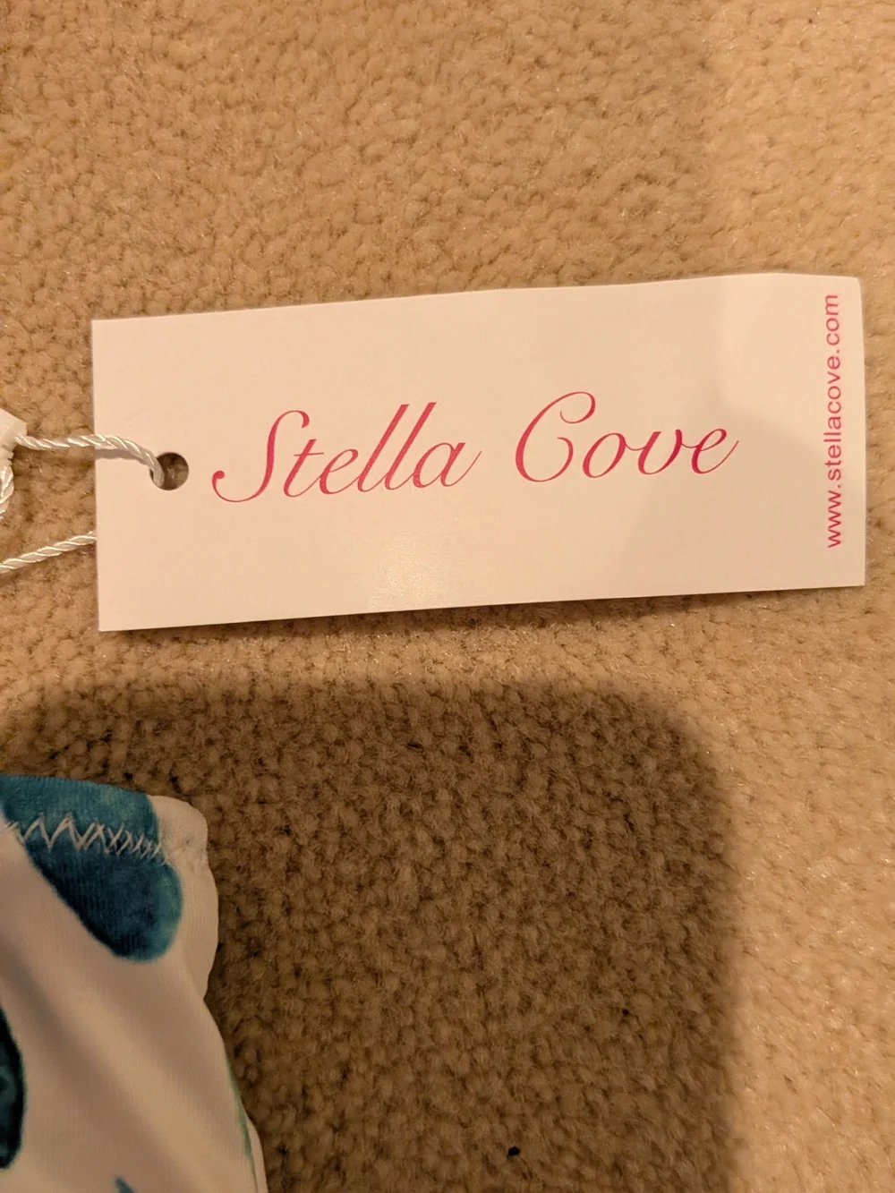 Stella Cove White Swimwear with Blue Accents